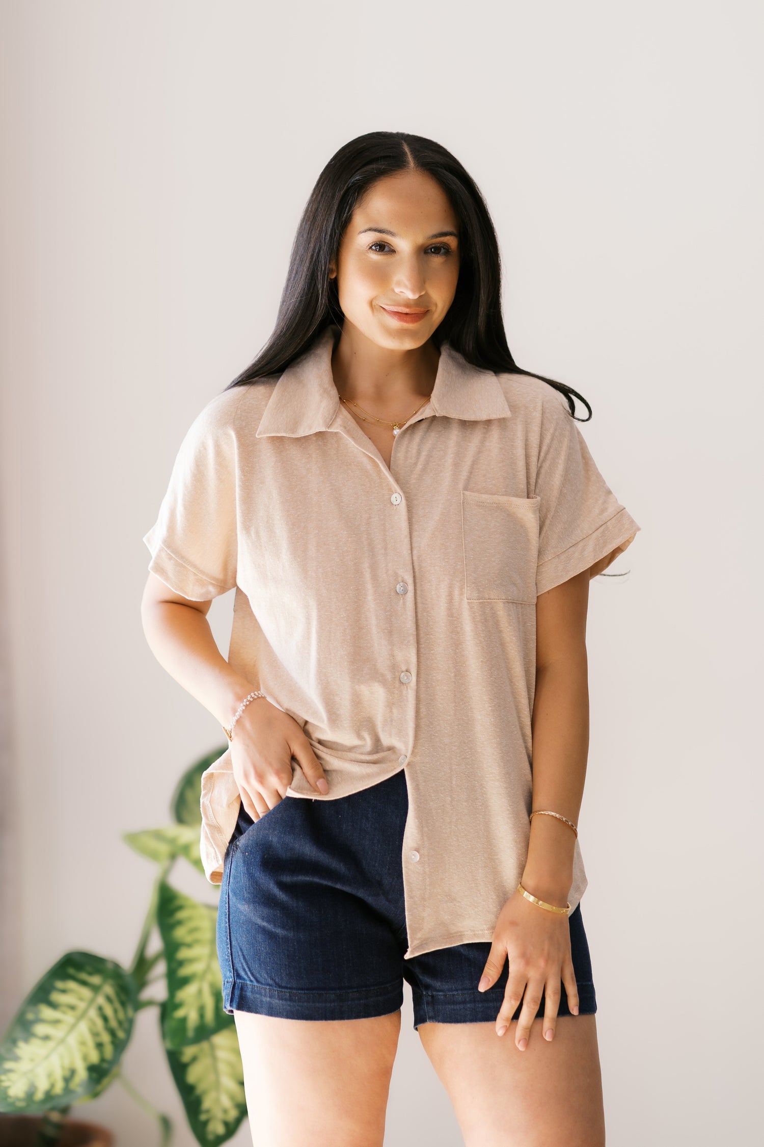 Weekend Ready Top Womens Tops