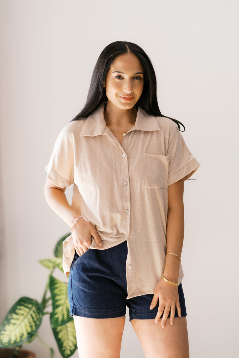 Weekend Ready Top Womens Tops