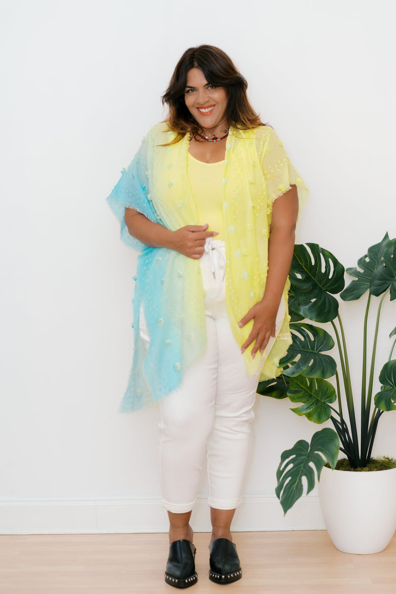 Lemonade Breeze Kimono Womens Kimono