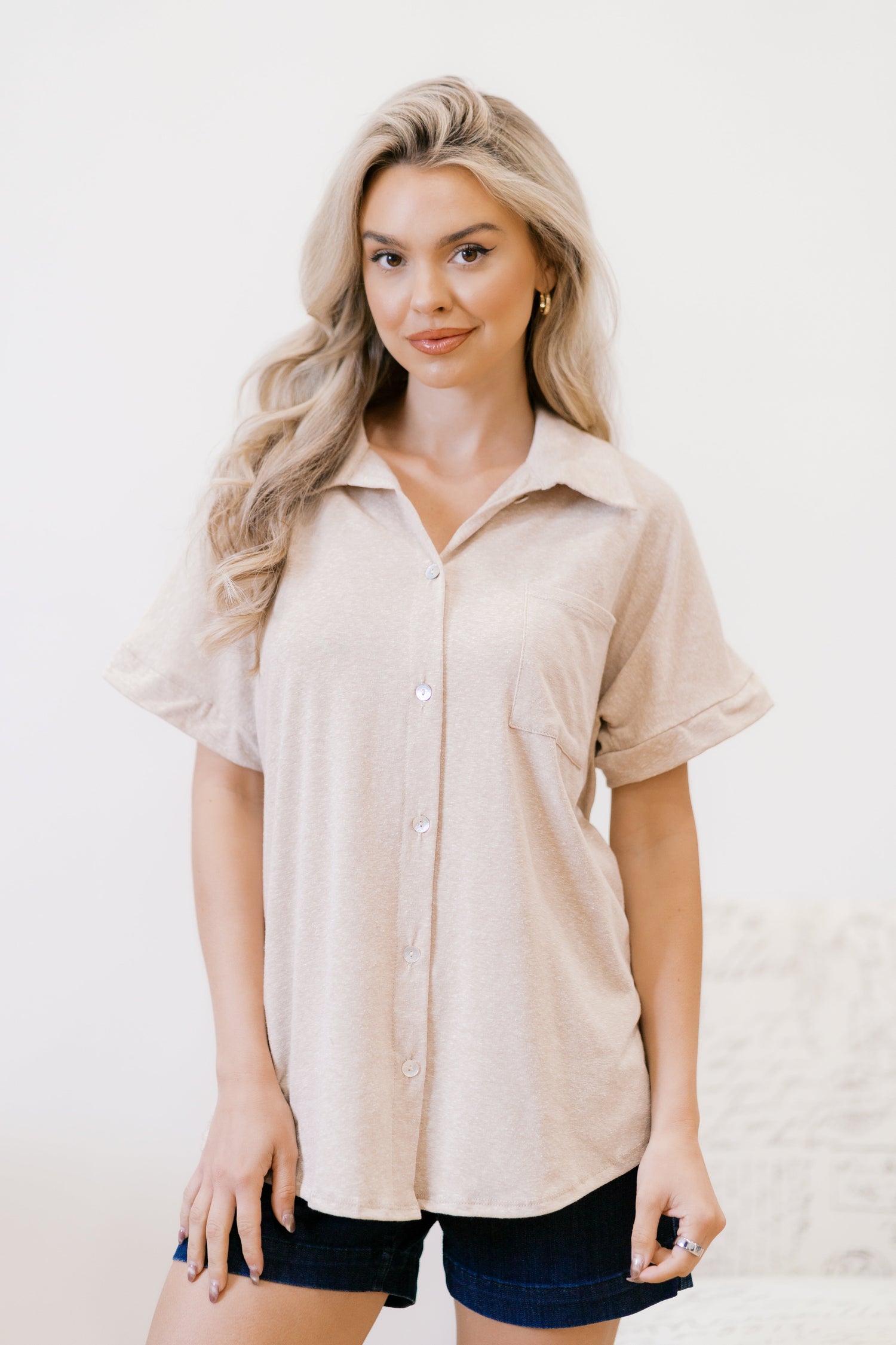 Weekend Ready Top Womens Tops
