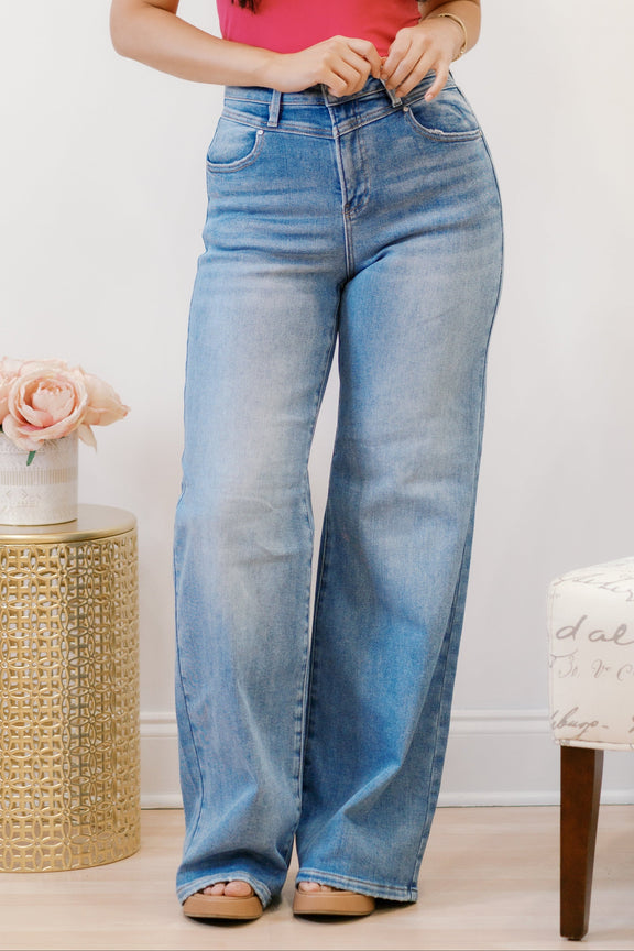 Backstage Risen Jeans Womens Wide Leg Jeans