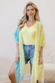 Lemonade Breeze Kimono Womens Kimono