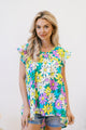 Petal Party Flutter Sleeve - Three Mad Hatters Mercantile 