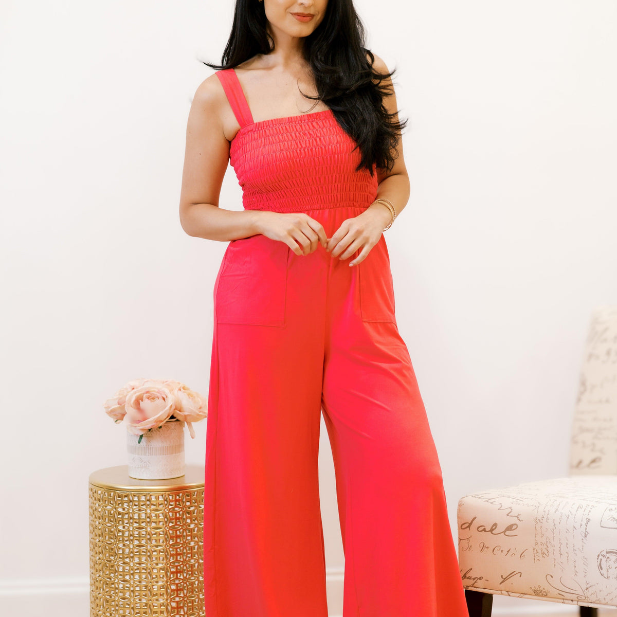 Sunset Sway Jumpsuit - Three Mad Hatters Mercantile 