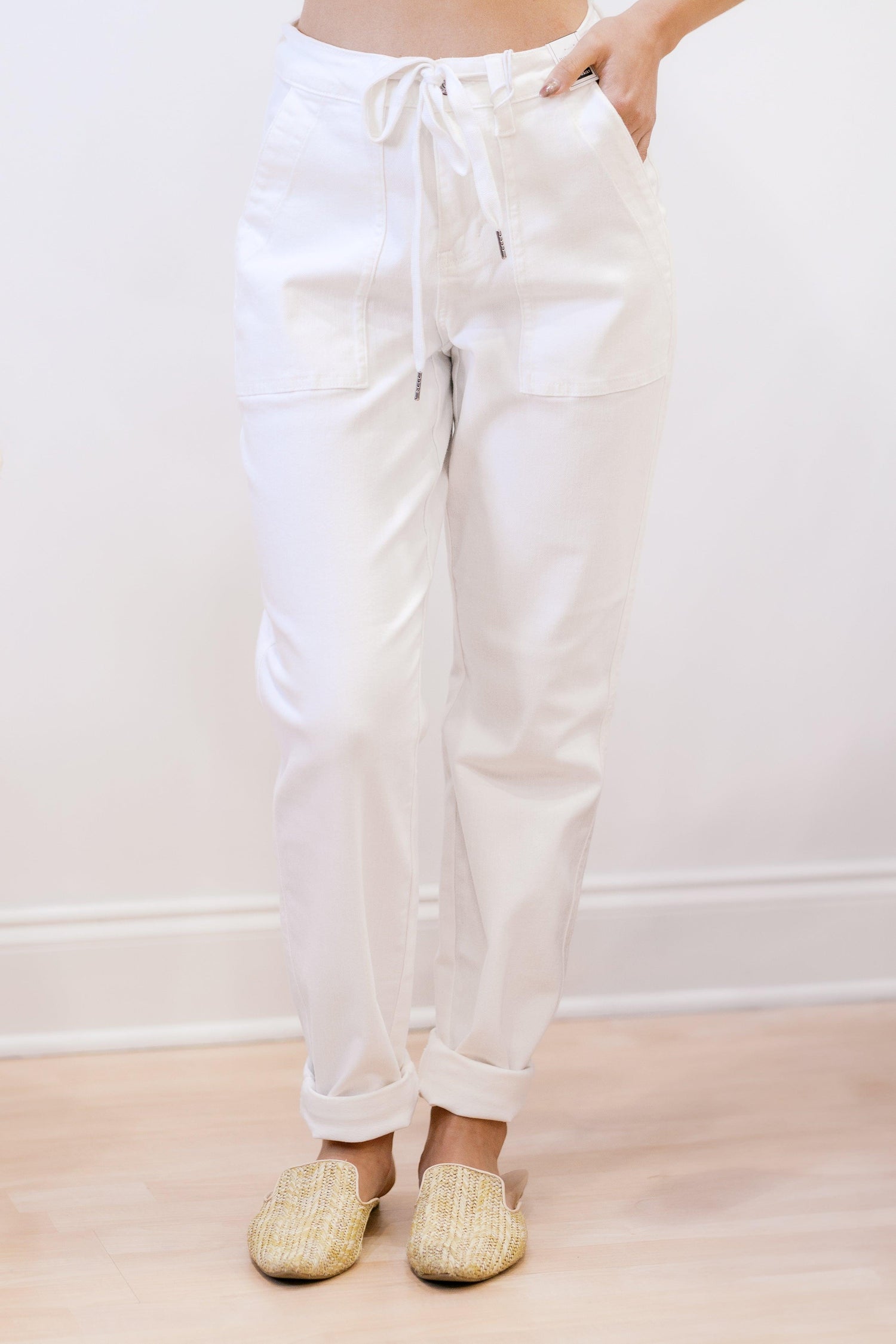 Chalk It Up Judy Blue Joggers - Three Mad Hatters Mercantile 
