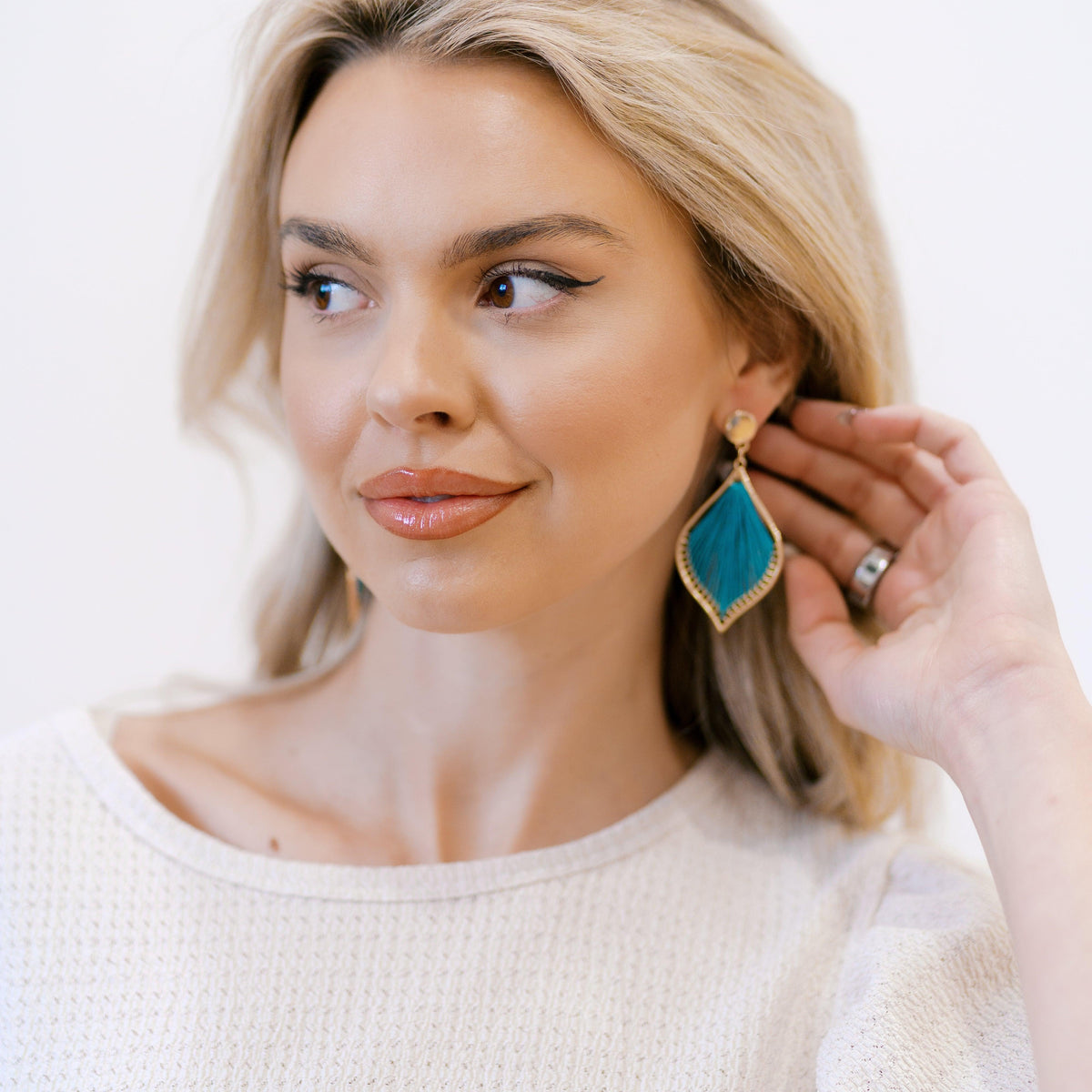 Threads of Tranquility Earrings - Three Mad Hatters Mercantile 