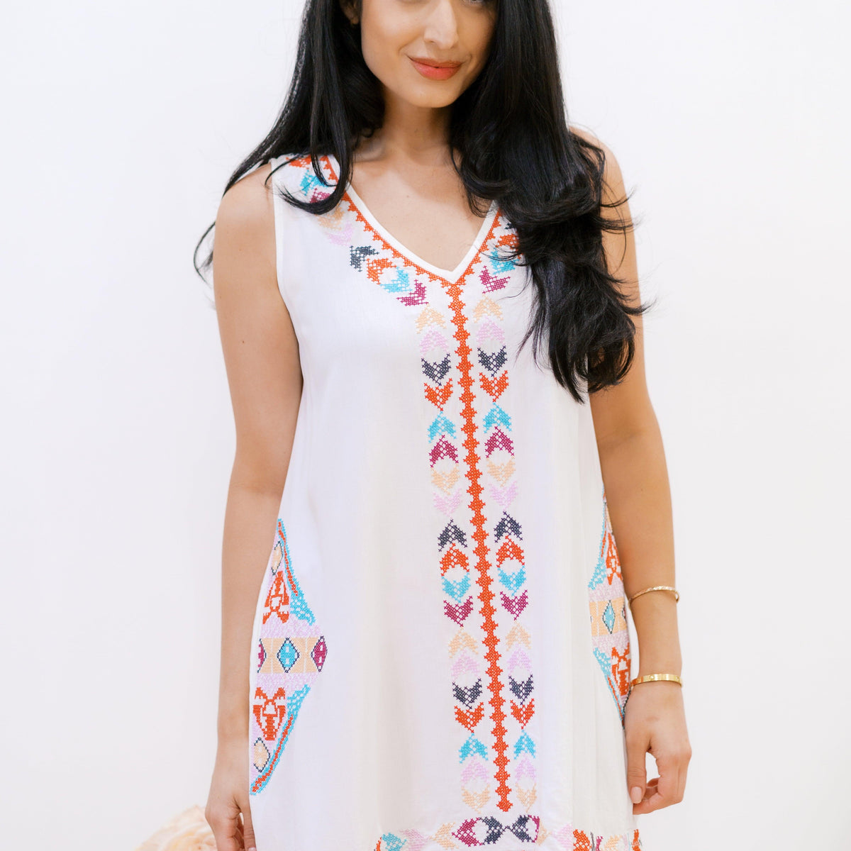 Embroidered Perfection - Dress - Three Mad Hatters Mercantile 