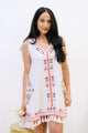 Embroidered Perfection - Dress Womens Mini Dress