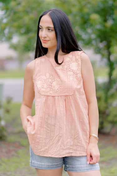 Melon Muse Embroidered Tank