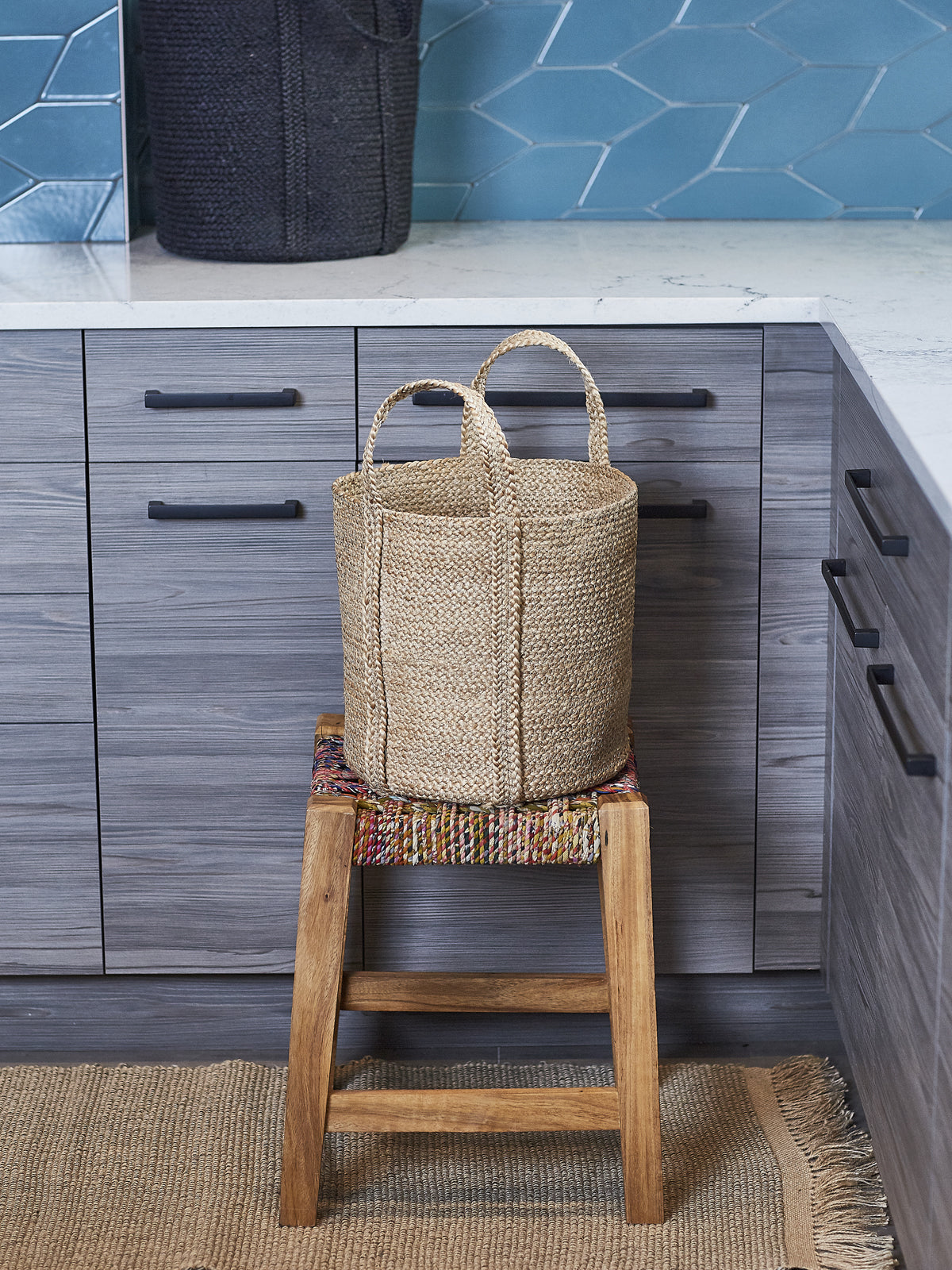 Kata Basket with handle - Natural Basket with Handle   