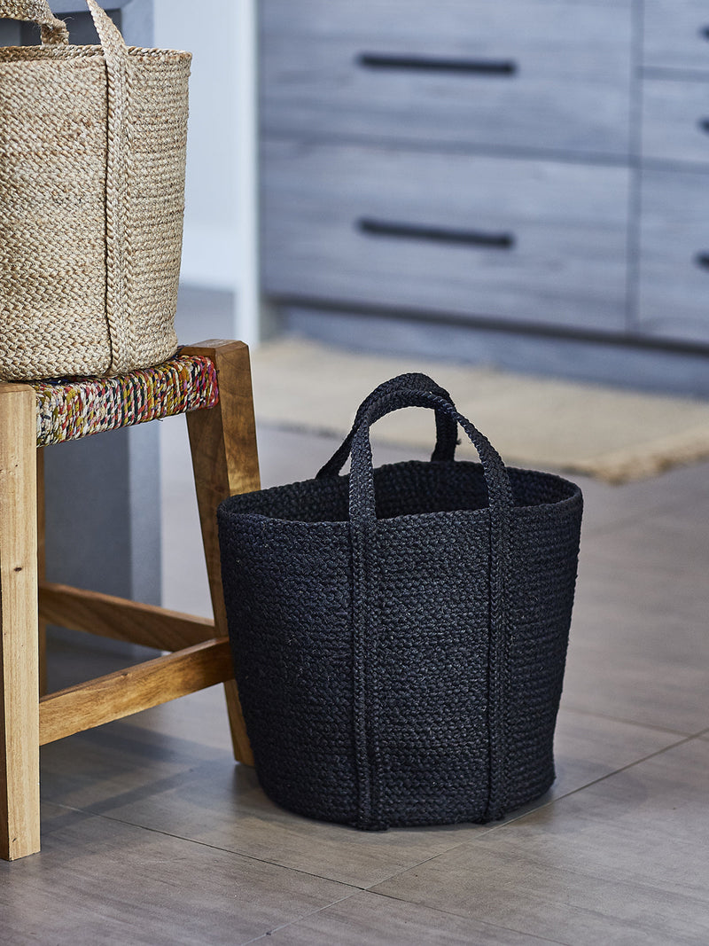 Kata Basket with handle - Black Basket with Handle   