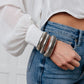 Sassy but Classy Ribbed Bangles in Silver Set of 3 Accessories