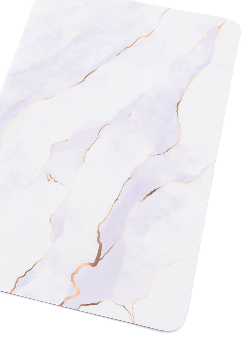 Say No More Luxury desk pad in White Marble Home & Decor   