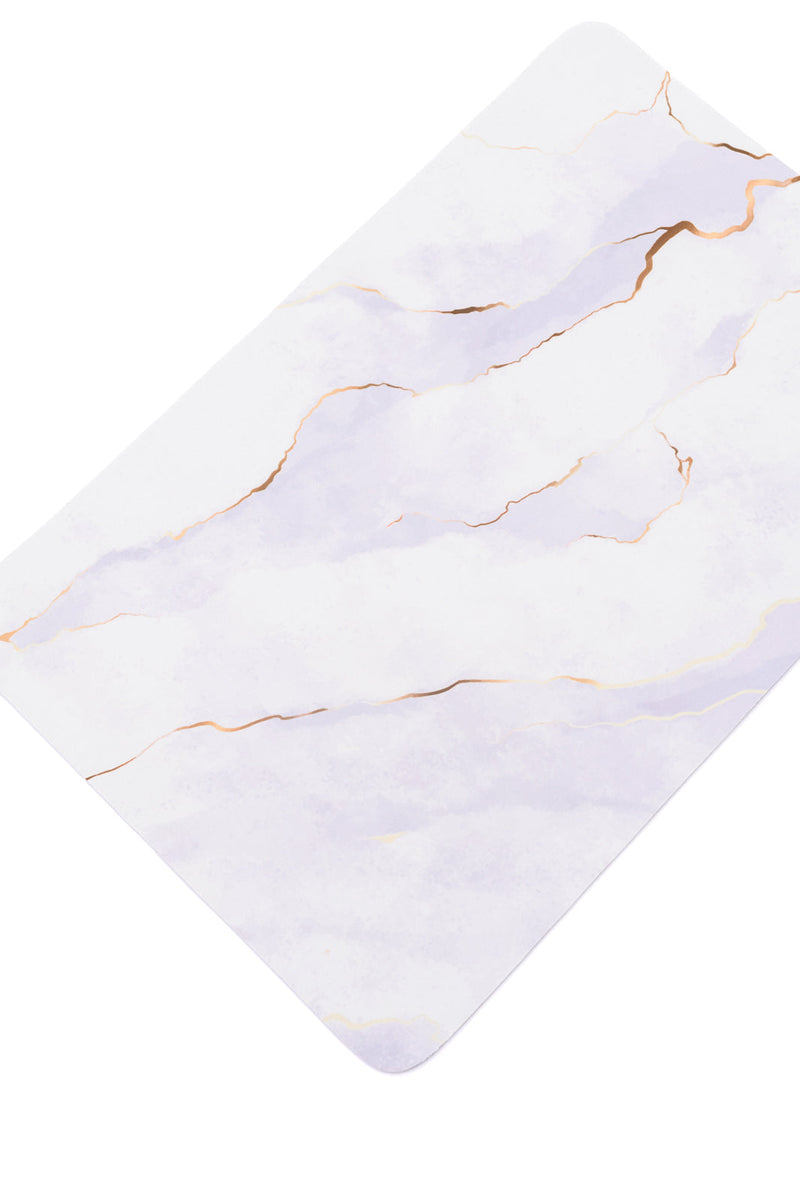 Say No More Luxury desk pad in White Marble Home & Decor   