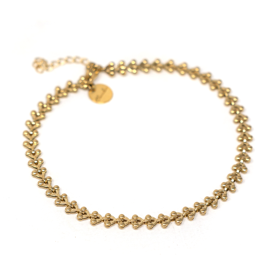 Saint Tropez (Water Resistant) anklet Gold  