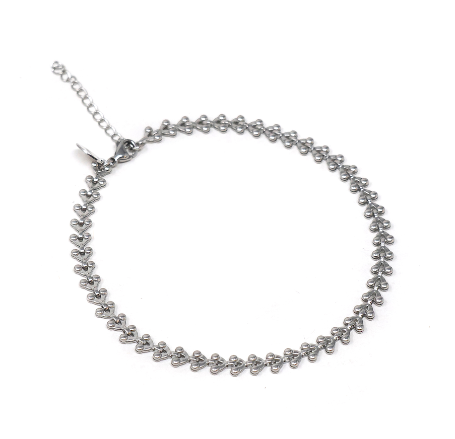 Saint Tropez (Water Resistant) anklet Silver  