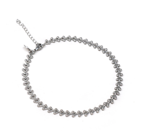 Saint Tropez (Water Resistant) anklet Silver  