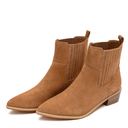 Leonor Suede Ankle Boot in Tan