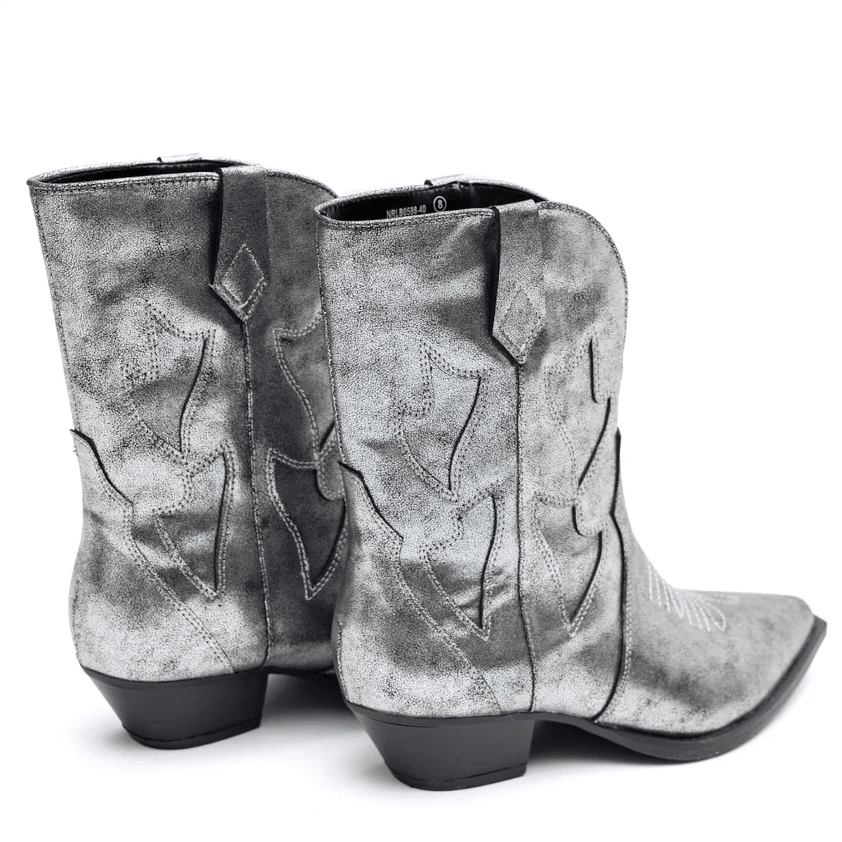 Jersey Metallic Boot in Silver - Three Mad Hatters Mercantile 