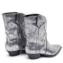 Jersey Metallic Boot in Silver