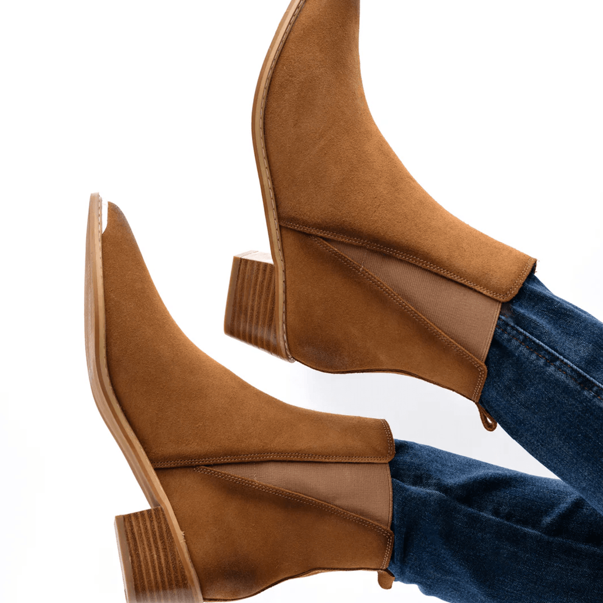 Wylie Suede Ankle Boot in Tan - Three Mad Hatters Mercantile 