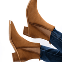 Wylie Suede Ankle Boot in Tan