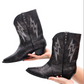 The Bowie Boot in Metallic Black Shoes