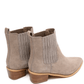 Leonor Suede Ankle Boot in Taupe - Three Mad Hatters Mercantile 