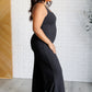 Shavasana Everyday Wide Leg Jumpsuit in Black Jumpsuits & Rompers   