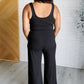 Shavasana Everyday Wide Leg Jumpsuit in Black Jumpsuits & Rompers   