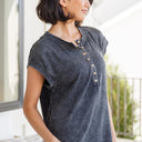 She's Alright Mineral Wash Sleeveless Henley