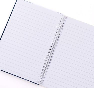 Spiral Writing Notebook in Blue Marble