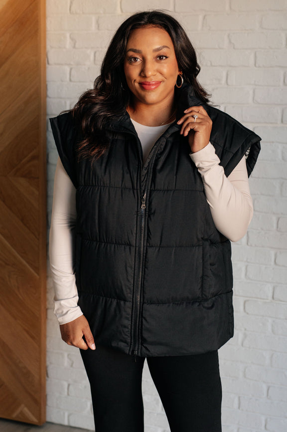 Stadium Seating Puffer Vest Layers   