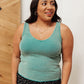 Stay Easy Tank In Aqua Womens   