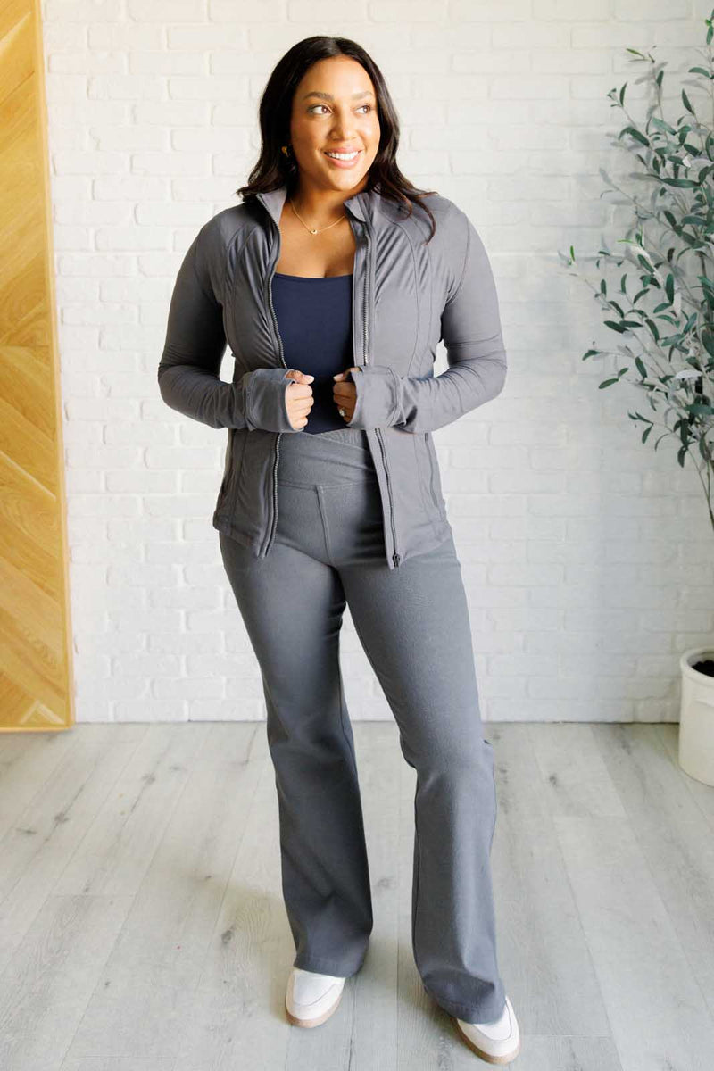 Staying Swift Activewear Jacket in Titanium Athleisure   