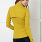 Staying Swift Activewear Jacket in Yellow Pear Layers