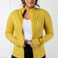 Staying Swift Activewear Jacket in Yellow Pear Layers