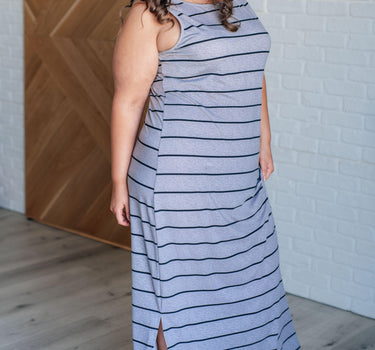 Still Got It Sleeveless Maxi In Gray