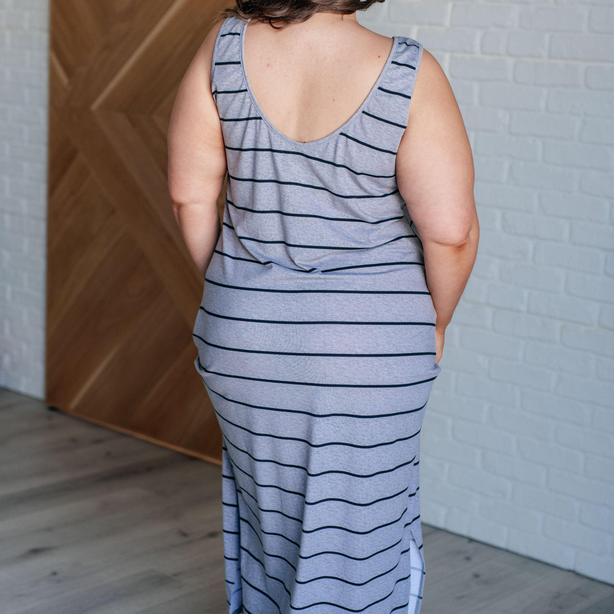 Still Got It Sleeveless Maxi In Gray - Three Mad Hatters Mercantile 