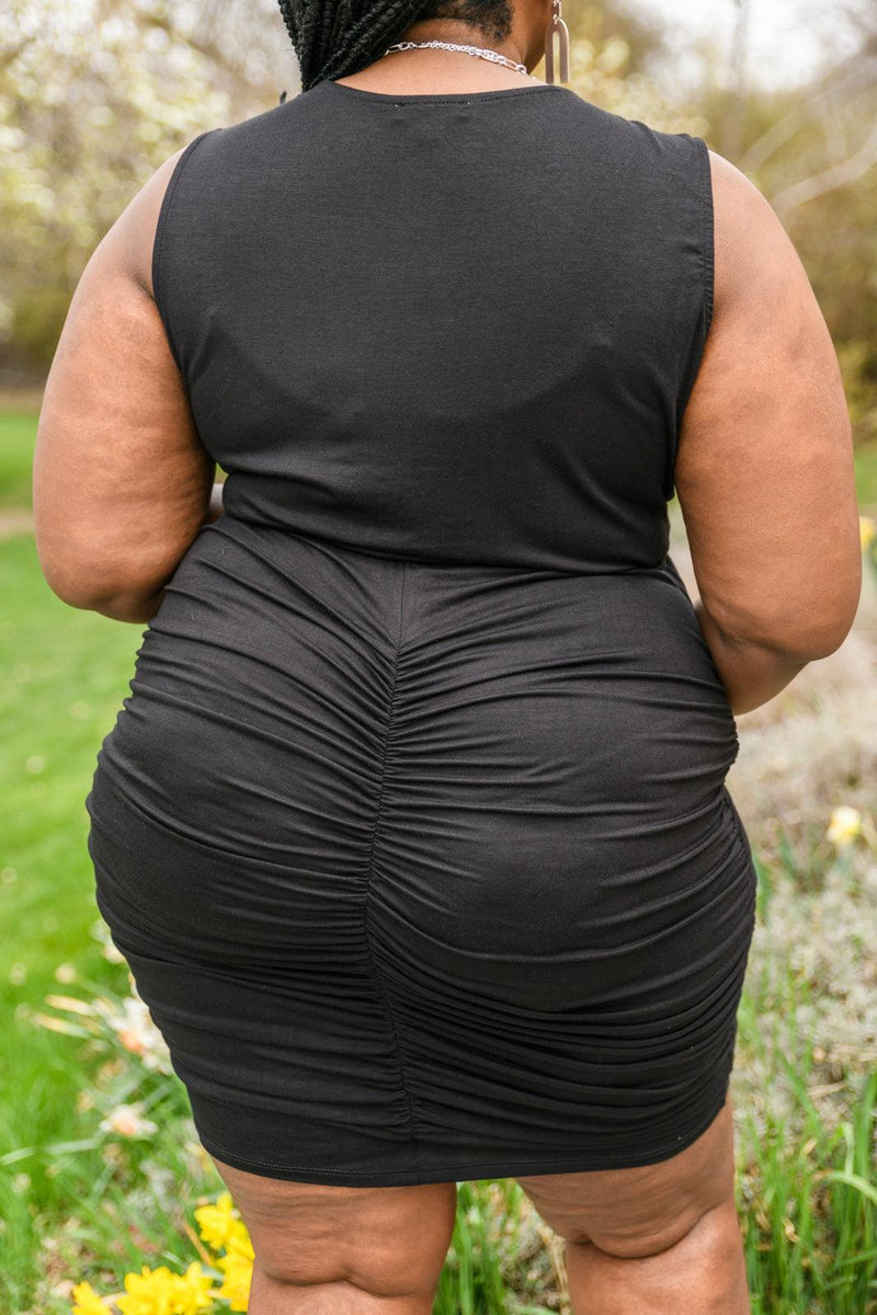 Summer Nights Black Dress - Three Mad Hatters Mercantile 