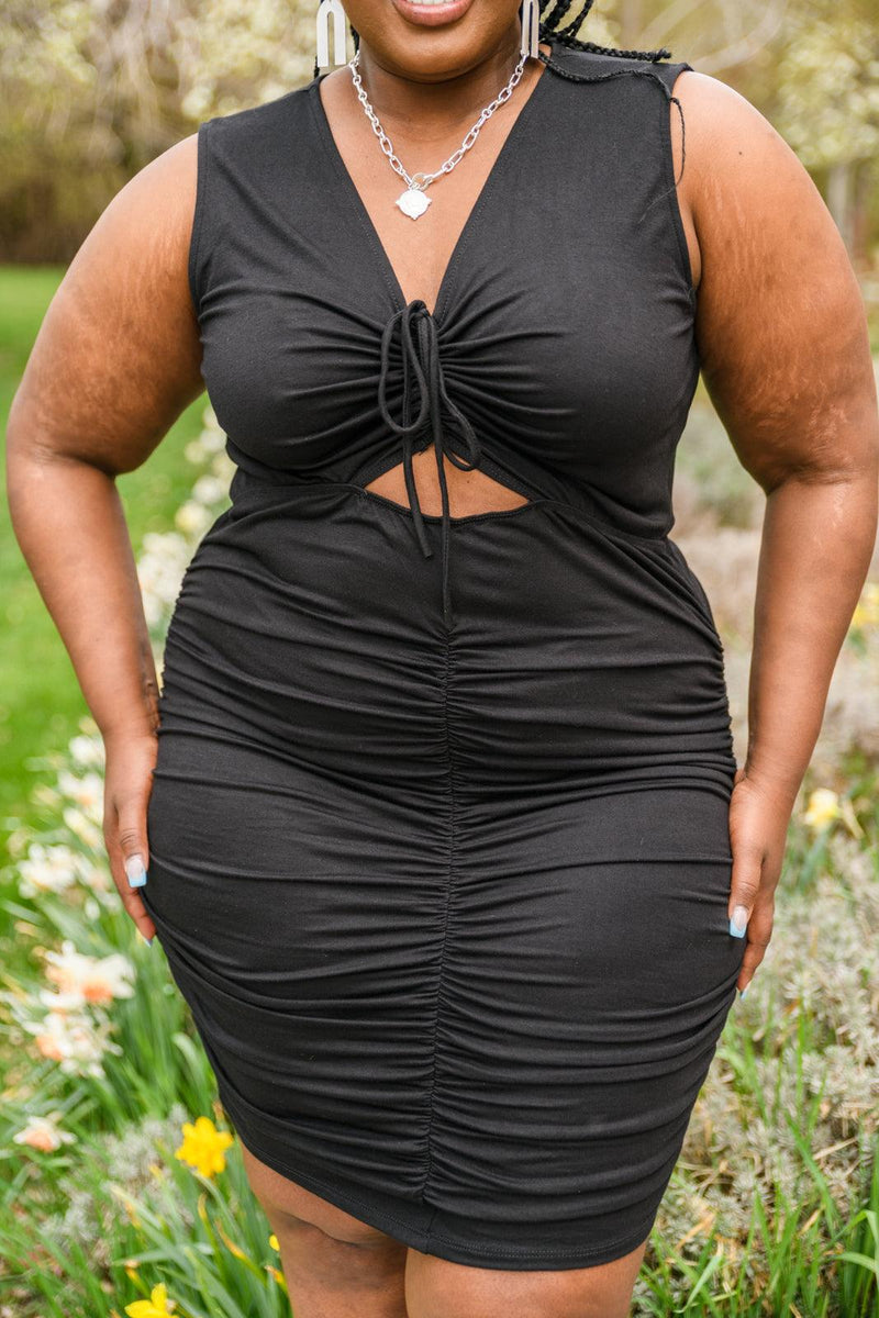 Summer Nights Black Dress - Three Mad Hatters Mercantile 