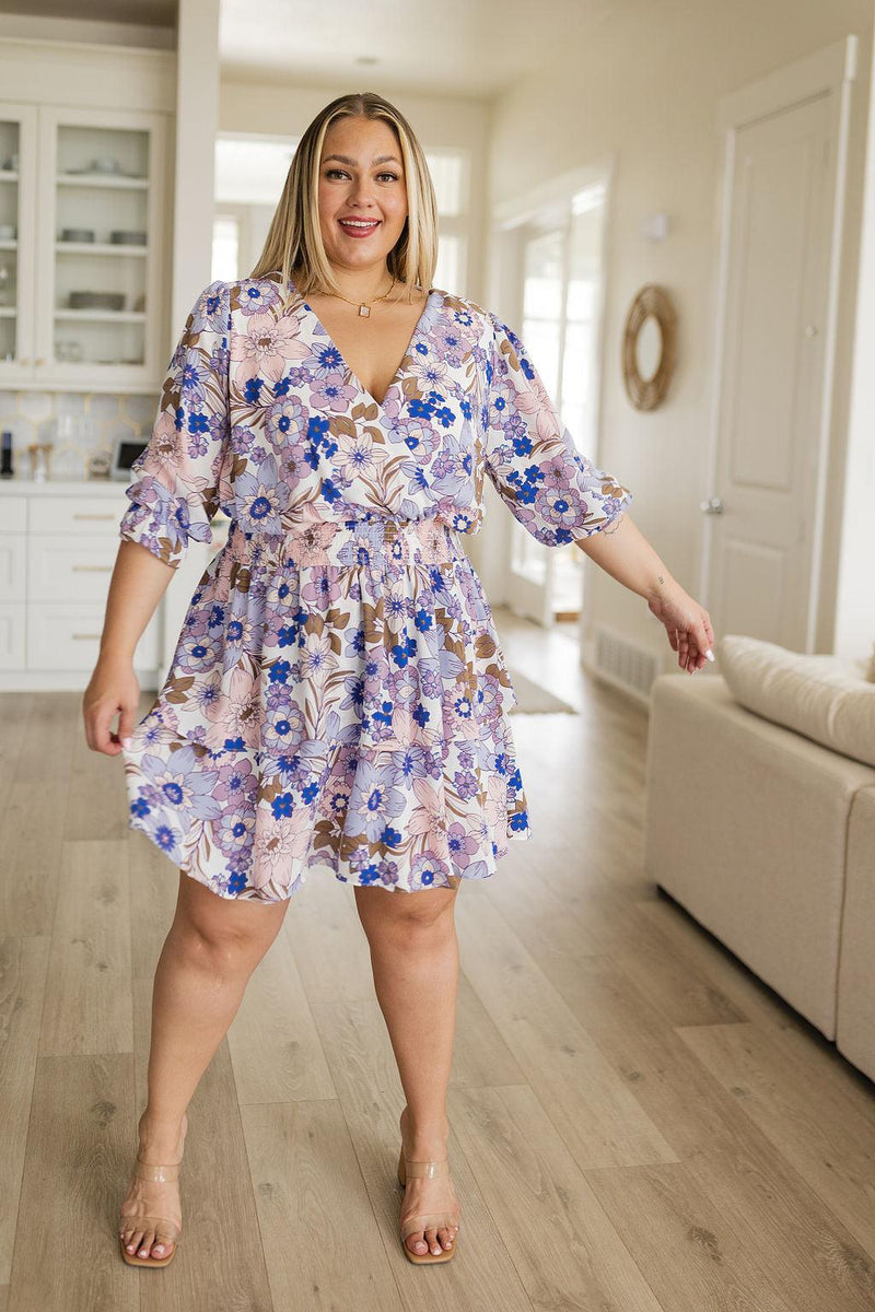 Summer Sonnet Floral Dress - Three Mad Hatters Mercantile 