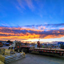 Sunset From The Yard