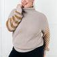 Super Seasonal Patchwork Waffle Knit Sweater Tops