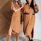 Sure to Be Great Shirt Dress Womens Midi Dresses   