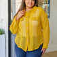 Sweeter Than Nectar Lace Button Down in Honey Womens Tops   