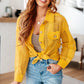 Sweeter Than Nectar Lace Button Down in Honey Womens Tops   