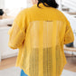 Sweeter Than Nectar Lace Button Down in Honey Womens Tops   