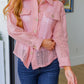 Sweeter Than Nectar Lace Button Down in Rose Womens Tops   