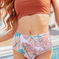 Tahiti Tropical Print Swim Bottoms Swimwear   